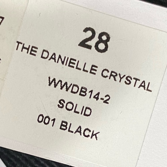 NWT The Danielle Crystal Straight black We wore what size 28 - Picture 5 of 8
